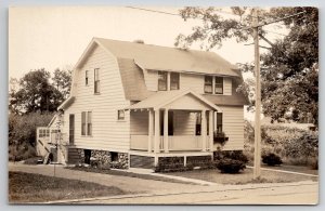 RPPC RI Lovely Dutch Colonial Barn Style Cottage Stone Foundation Postcard J25