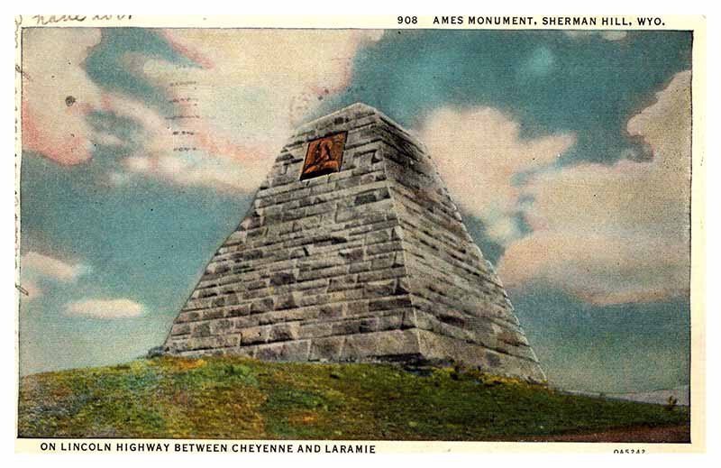 Postcard MONUMENT SCENE Between Cheyenne & Laramie Wyoming WY AR6914