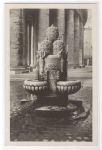 Fontanina Rionale di Porta Angelica Rome Italy RPPC real photo postcard