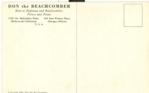 Don the Beachcomber, Restaurant, Hollywood, California, u...