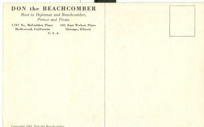 Don the Beachcomber, Restaurant, Hollywood, California, u...