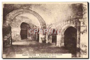 Postcard Old Saint Victor Extension Crypt Roman Walls