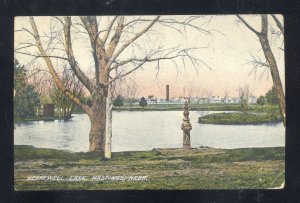 HASTINGS NEBRASKA HARTWELL LAKE FISHING AREA VINTAGE POSTCARD 1908