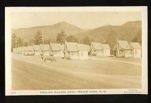 Indian Head, New Hampshire/NH Postcard, English Village East, 1942!