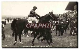 Old Postcard Horse Riding Equestrian New year goes by Milton H