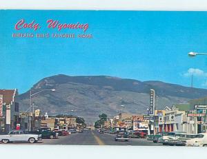 Unused Pre-1980 SHOPS ALONG STREET Cody Wyoming WY G4654