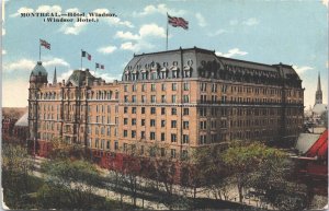 Canada Montreal Windsor Hotel Vintage Postcard 03.82