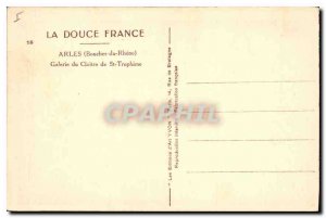 Postcard Ancient Arles Bouches du Rhone Gallery Cloitre St Trophime