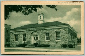 United States Post Office Elizabethtown Pennsylvania UNP JP Walker Postcard C14