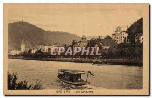Old Postcard Bad Ems Am Lahnufer