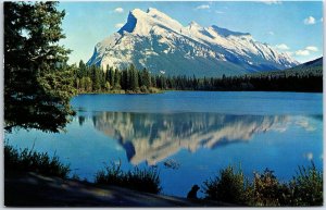 VINTAGE POSTCARD MOUNT RUNDLE AT BANFF ALBERTA CANADA