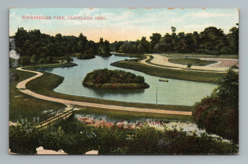 Rockefeller Park Cleveland Ohio Vintage Postcard 