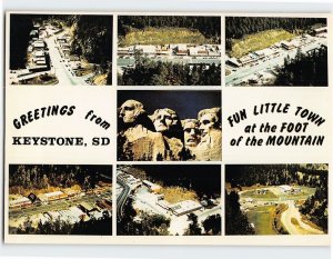 Postcard Fun Little Town Greetings from Keystone South Dakota USA