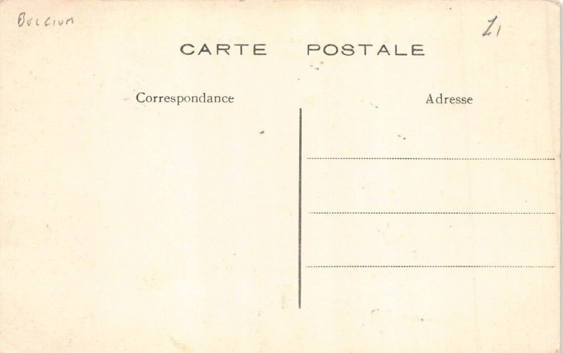 Belgium Ostende Digue et les Bains vintage postcard