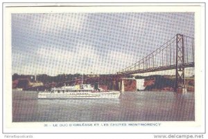 Le Duc D'Orleans Et Les Chutes Montmorency, Quebec, Canada, 40-60s