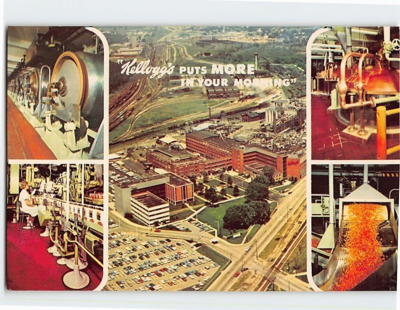 Postcard Kellogg's Puts More In Your Morning, Kellogg Company, Michigan