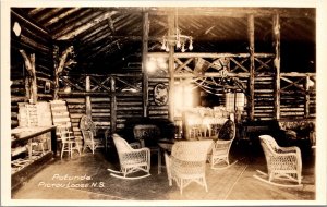 Real Photo Postcard Rotunda at Pictou Lodge, Nova Scotia, Canada