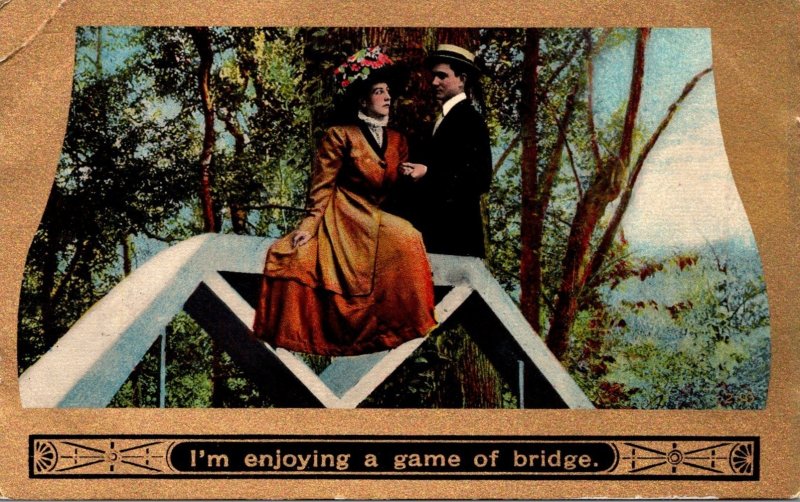 Romantic Couple I'm Enjoying A Game Of Bridge