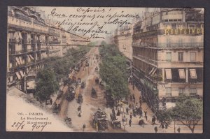 FRANCE, Postcard, Paris, Le Boulevard Montmartre