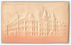 1911 Odd Fellowship Home Scene Springfield Arkansas AR Posted Embossed Postcard