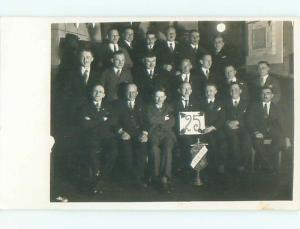 Old rppc GROUP OF PEOPLE Great Postcard AB1376