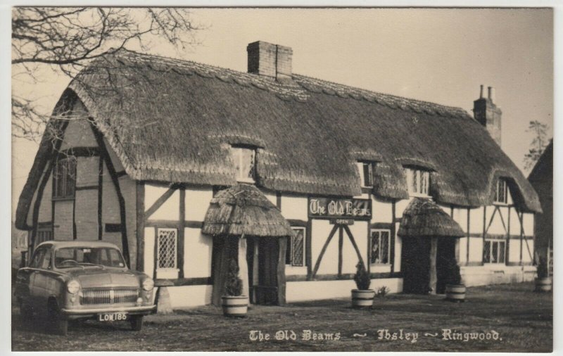 Hampshire; The Old Beams, Ibsley, Ringwood RP PPC, c 1950's, Unused 