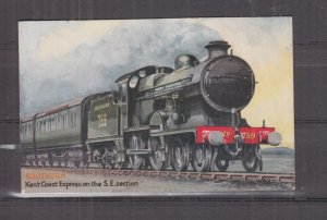 GREAT BRITAIN, SOUTHERN, KENT COAST EXPRESS, c1920 Oilette ppc., unused.