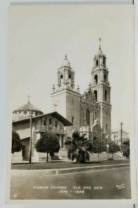 San Francisco Mission Dolores Old And New RPPC Piggott Photo Postcard L10