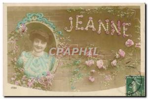 Old Postcard Fancy Jeanne Surname