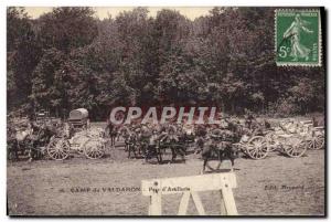 Old Postcard Army Camp Valdahon Parc d & # 39artillerie