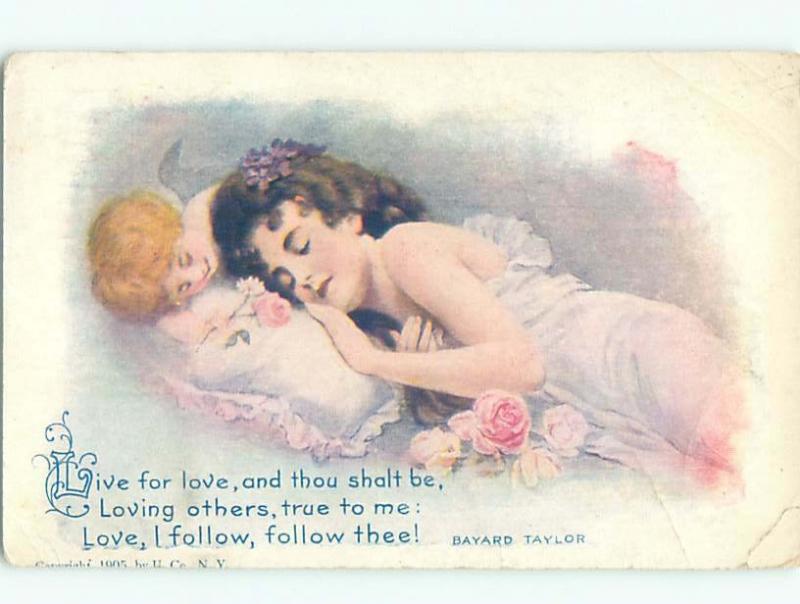 Divided-Back PRETTY WOMAN Risque Interest Postcard AA7859