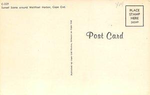 Sunset Scene Cape Cod - Wellfleet, Massachusetts MA Postcard