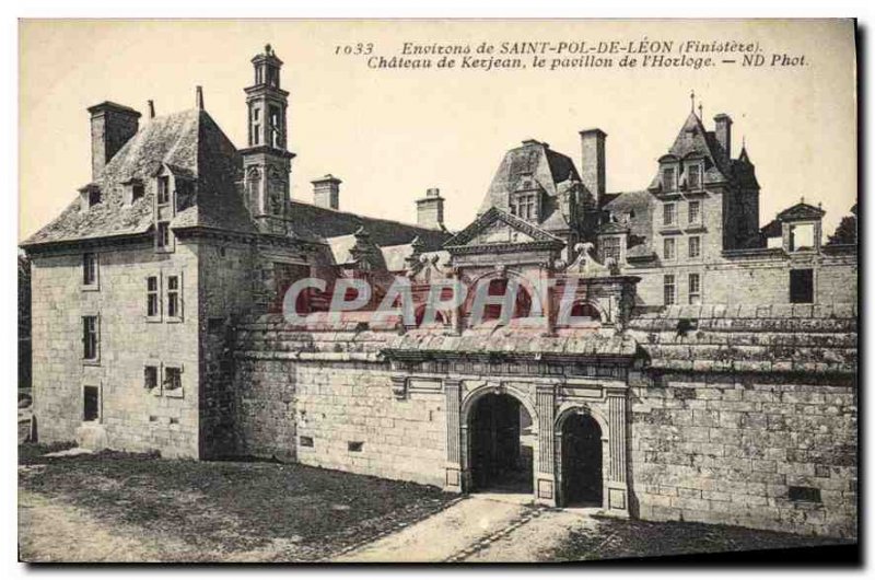 Old Postcard Environs de Saint Pol de Leon (Finistere) Chateau de Kerjean The...