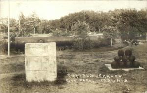 York NE City Park Old Cannon c1910 Real Photo Postcard