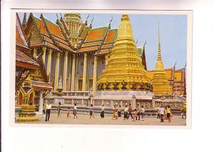 People Inside The Emerald Buddha Temple, Bangkok, Thailand