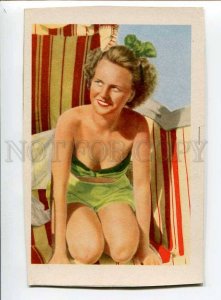 3035720 Charming Woman in Green Swimsuit Old Photo PC