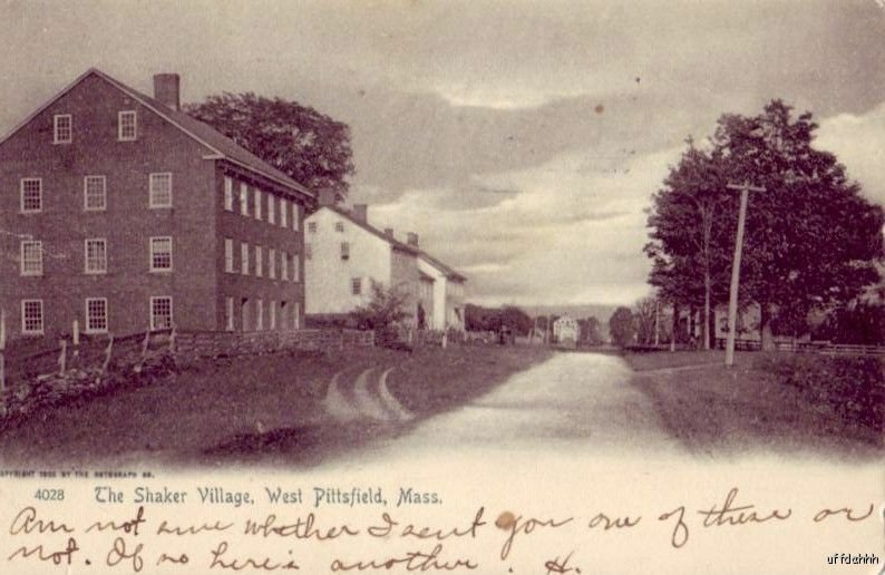 PRE-1907  THE SHAKER VILLAGE WEST PITTSFIELD, MA 1906