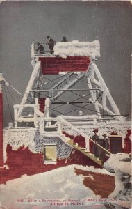 Pike's Peak Colorado 1911 Postcard Summit After A Snowstorm
