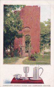 Jamestown Church Tower and Communion Service Jamestown Exposition 1907