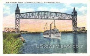 Railroad Bridge - Buzzards Bay, Massachusetts MA Postcard