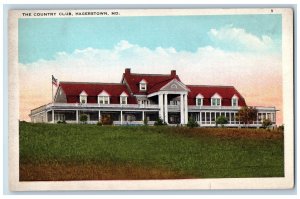 Hagerstown Maryland MD Postcard The Country Club Building Exterior c1920's