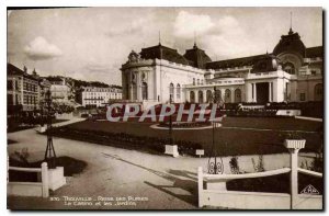Old Postcard Trouville Casino Queen Beaches and Gardens