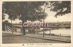 Postcard Old New Bridge Vichy Allier