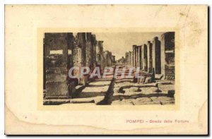 Postcard Ancient Pompeii Strada della Fortuna