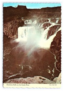 Shoshone Falls Snake River Twin Falls Idaho Postcard Continental View Card