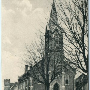 1915 Cedar Falls, IA Catholic Church Litho Photo PCK Postcard Pfeiffer Bldg. A17