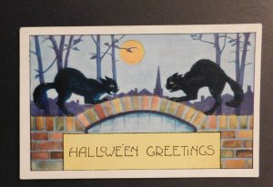 1922 USA Halloween Postcard Cover Addison NY to Hornell NY