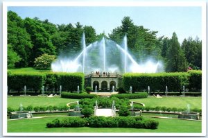 Postcard - Main Fountain Garden, Longwood Gardens - Kennett Square, Pennsylvania