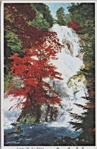 Japan Yudaki Falls Nikko Vintage Postcard C187