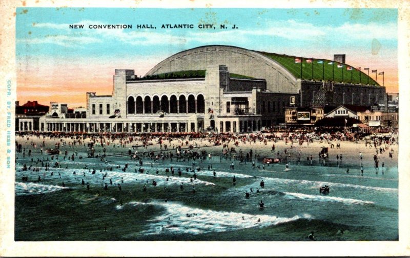 New Jersey Atlantic City New Convention Hall 1931